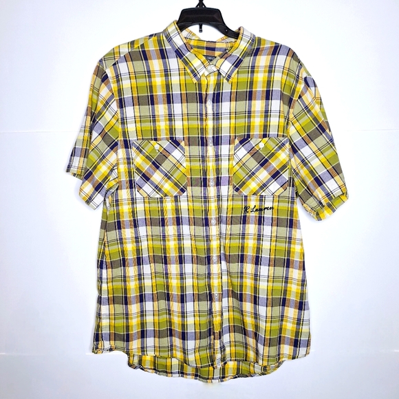 Polo Ralph Lauren Other - Vintage Blue Label Polo Jeans Company " The Mad For Plaid" Short sleeve shirt XL